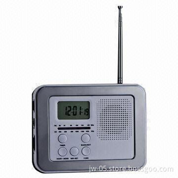 AM/AM Kitchen Radio with Kitchen Timer Clock, Made of ABS Material